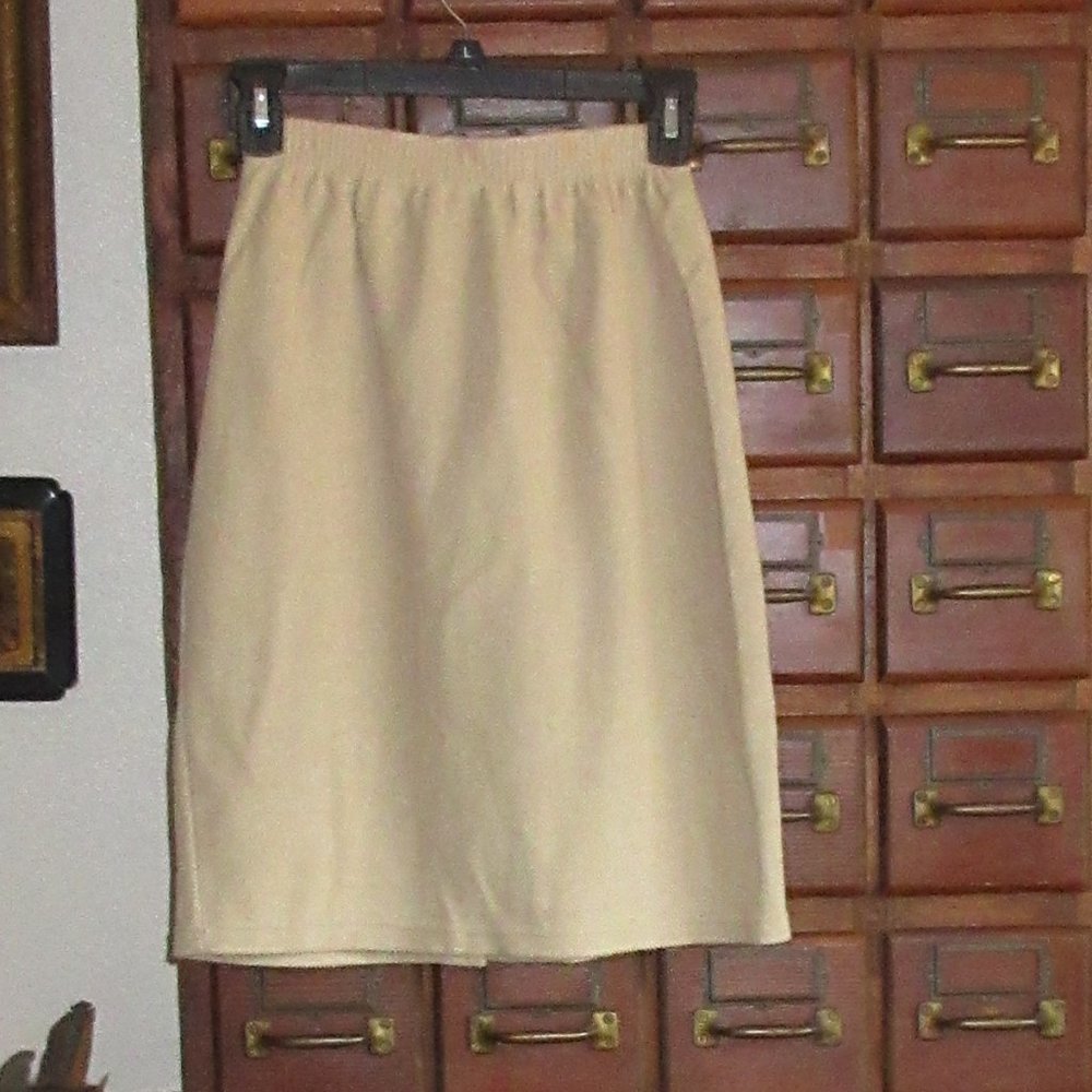 Beige Skirt Polyester/Cotton XS